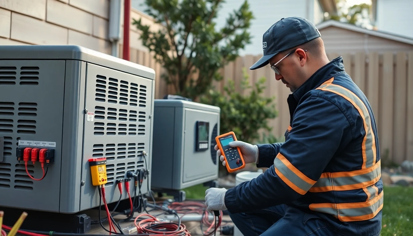 Low-Noise Backup Generator Installation